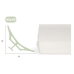 ANGOLARE IGIENICO PVC 45 x 45 DA 200 CM.