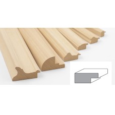 Cornice per quadri legno Ayous  40 x 20 x 2400  mm.
