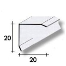 PARASPIGOLO ALLUMINIO ANODIZZATO 2 x 2 x 270 cm.