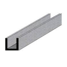 Profilo alluminio canalina "U" 20 x 20