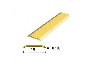 Soglia Adesiva In Acciaio Ottonato 30x83 Cm - Per Transizione Pavimenti Legno, Piastrelle, Vinile - Foto 4